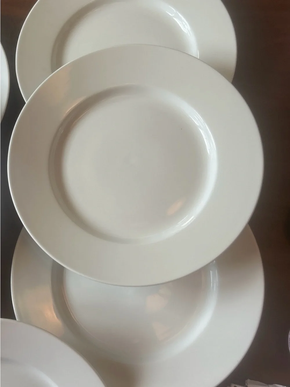 Pottery Barn Great White Collection Dinner /Charger  Plate 12.25” Set Of 7